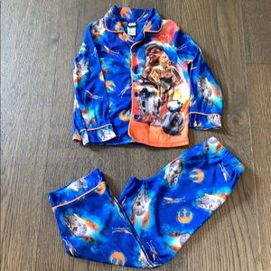 Boys Disney Star Wars 2 Pc Winter Pajama Set-6